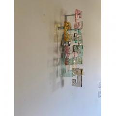  SimoEng Contemporary Multicolors Handmade C Wall Sconce in Venini Style - 3602575
