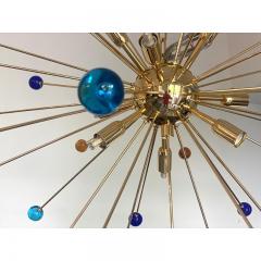  SimoEng Contemporary Multicolour Star Murano Glass Sputnik Chandelier - 3711596