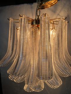  SimoEng Contemporary Murano Glass sella chandelier with a gold 24k metal frame - 2816641