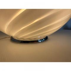  SimoEng Contemporary Murano Style Spiral White Murano Glass Table Lamp - 3345993