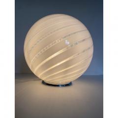  SimoEng Contemporary Murano Style Spiral White Murano Glass Table Lamp - 3345994