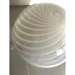  SimoEng Contemporary Murano Style Spiral White Murano Glass Table Lamp - 3345995