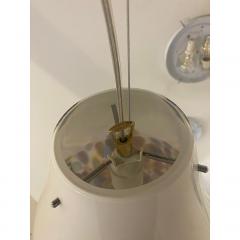  SimoEng Contemporary Murano Style White With Murrise MultiColors Pendant - 4030544