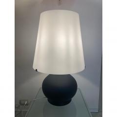  SimoEng Contemporary Murano Style White and Black Glass Table Lamp - 4086750