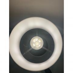  SimoEng Contemporary Murano Style White and Black Glass Table Lamp - 4086751