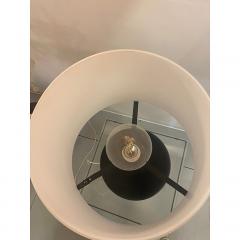  SimoEng Contemporary Murano Style White and Black Glass Table Lamp - 4086755