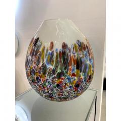  SimoEng Contemporary Murrine Murano Glass Style With Multicolored Vase - 3346110