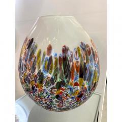  SimoEng Contemporary Murrine Murano Glass Style With Multicolored Vase - 3346113