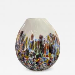  SimoEng Contemporary Murrine Murano Glass Style With Multicolored Vase - 3347905