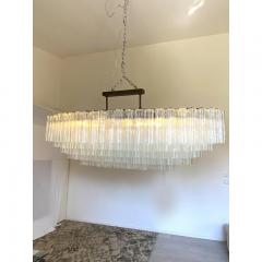  SimoEng Contemporary Oval Tronchi Murano Glass Chandelier in Venini Style - 3759484