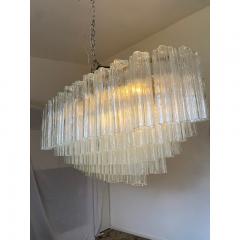  SimoEng Contemporary Oval Tronchi Murano Glass Chandelier in Venini Style - 3759487