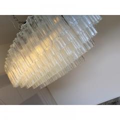  SimoEng Contemporary Oval Tronchi Murano Glass Chandelier in Venini Style - 3759490