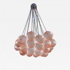  SimoEng Contemporary Pink Ballotton Murano Glass Spheres Chandelier by SimoEng - 3713178