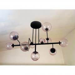  SimoEng Contemporary Pink Pulegoso Spheres Murano Glass Sputnik Chandelier by Simoeng - 4602698