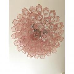  SimoEng Contemporary Pink Tronchi Murano Glass Chandelier - 4208957