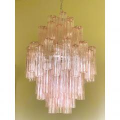  SimoEng Contemporary Pink Tronchi Murano Glass Chandelier - 4208959