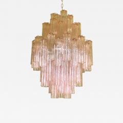  SimoEng Contemporary Pink Tronchi Murano Glass Chandelier - 4209764