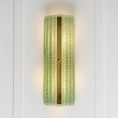  SimoEng Contemporary Rectangular Murano Glass Wall Sconces With Chrome Finish Set of 2 - 4718432