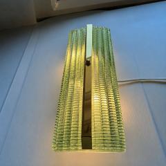  SimoEng Contemporary Rectangular Murano Glass Wall Sconces With Chrome Finish Set of 2 - 4718443
