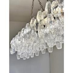  SimoEng Contemporary Rectangular Poliedro Murano Glass Brunish Chandelier by Simoeng - 4460506