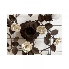  SimoEng Contemporary Rush Florentine Wrought Iron Flush Mount - 3233025