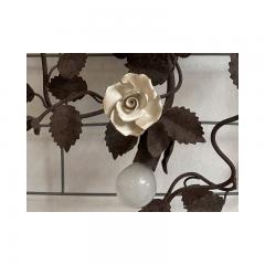  SimoEng Contemporary Rush Florentine Wrought Iron Flush Mount - 3233027