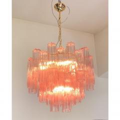  SimoEng Contemporary Scenographic Pink Tronchi Murano Glass Chandelier in Venini Style - 4208961