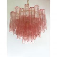  SimoEng Contemporary Scenographic Pink Tronchi Murano Glass Chandelier in Venini Style - 4208962