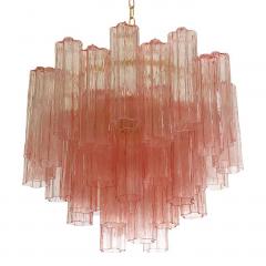 SimoEng Contemporary Scenographic Pink Tronchi Murano Glass Chandelier in Venini Style - 4208963