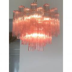 SimoEng Contemporary Scenographic Pink Tronchi Murano Glass Chandelier in Venini Style - 4208964