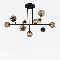  SimoEng Contemporary Smoked Fum Ballotton Spheres Attributed to Murano Glass Sputnik - 4379436