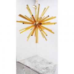  SimoEng Contemporary Sputnik Amber Triedro Murano Glass Chandelier - 3530548