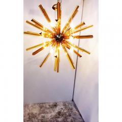 SimoEng Contemporary Sputnik Amber Triedro Murano Glass Chandelier - 3530550