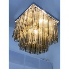  SimoEng Contemporary Squared Tronchi in Venini Style Murano Glass Sputnik Flush Mount - 3744553