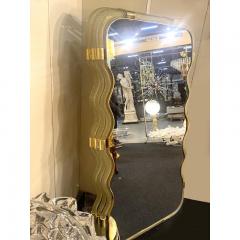 SimoEng Contemporary Torciglione Murano Glass Wall Mirror - 3535057