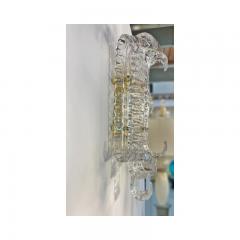  SimoEng Contemporary Transparent Lingue Murano Glass Wall Lamp in Barovier Style - 3232986