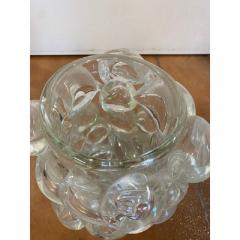  SimoEng Contemporary Transparent Murano Glass Vase Hand Blown With Bubbles - 3346126