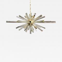  SimoEng Contemporary Transparent Triedro Murano Glass Oval Sputnik Chandelier - 3532327