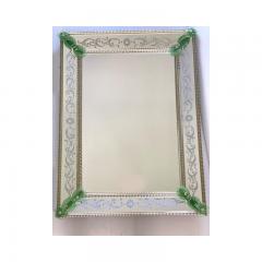  SimoEng Contemporary Venetian Rectangular Green Floreal Hand Carving - 3233334