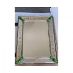  SimoEng Contemporary Venetian Rectangular Green Floreal Hand Carving - 3233340