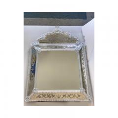  SimoEng Contemporary Venetian Squared Floreal Hand Carving Mirror - 3233360