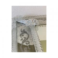  SimoEng Contemporary Venetian Squared Floreal Hand Carving Mirror - 3233362
