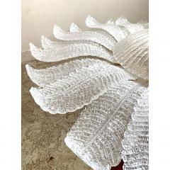  SimoEng Contemporary Venetian Sunflwer Murano Glass White Flush Mount - 3366869