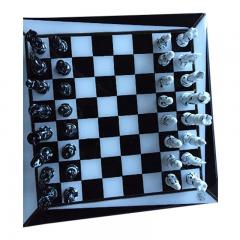  SimoEng Contemporary Vetro DI Murano Chess Board Scacchiera Made in Italy - 3520199