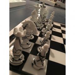  SimoEng Contemporary Vetro DI Murano Chess Board Scacchiera Made in Italy - 3520206