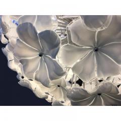  SimoEng Contemporary White Lotus Murano Glass Sputnik Chandelier - 3530543