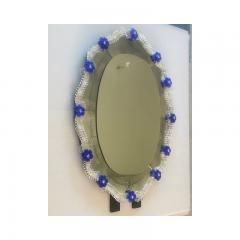  SimoEng Early 21st Century Venetian Oval Floreal Hand Carving Mirror - 3233386