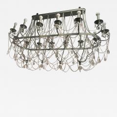  SimoEng Florentine Art Black Metal 14 Light Wrought Iron Chandelier Made in Italy - 2839711