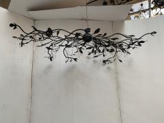  SimoEng Florentine Art Black Metal Wrought Iron Chandelier Made in Italy 12 800 - 2827824