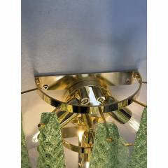  SimoEng Graniglia Green Conchiglie Murano Glass Gold Wall Sconce by Simoeng Lot of 2 - 4718529